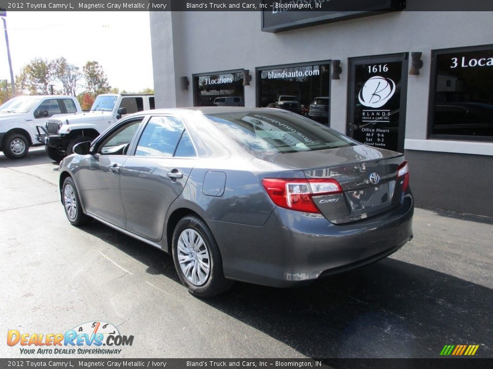 2012 Toyota Camry L Magnetic Gray Metallic / Ivory Photo #3