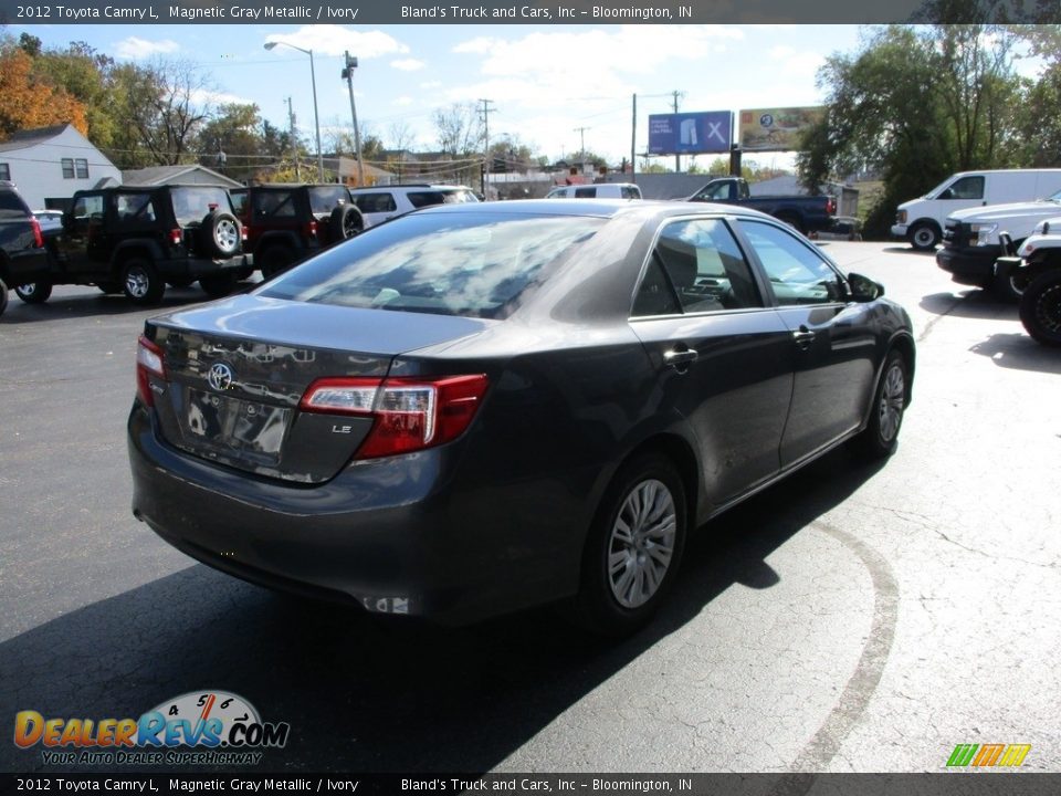 2012 Toyota Camry L Magnetic Gray Metallic / Ivory Photo #4