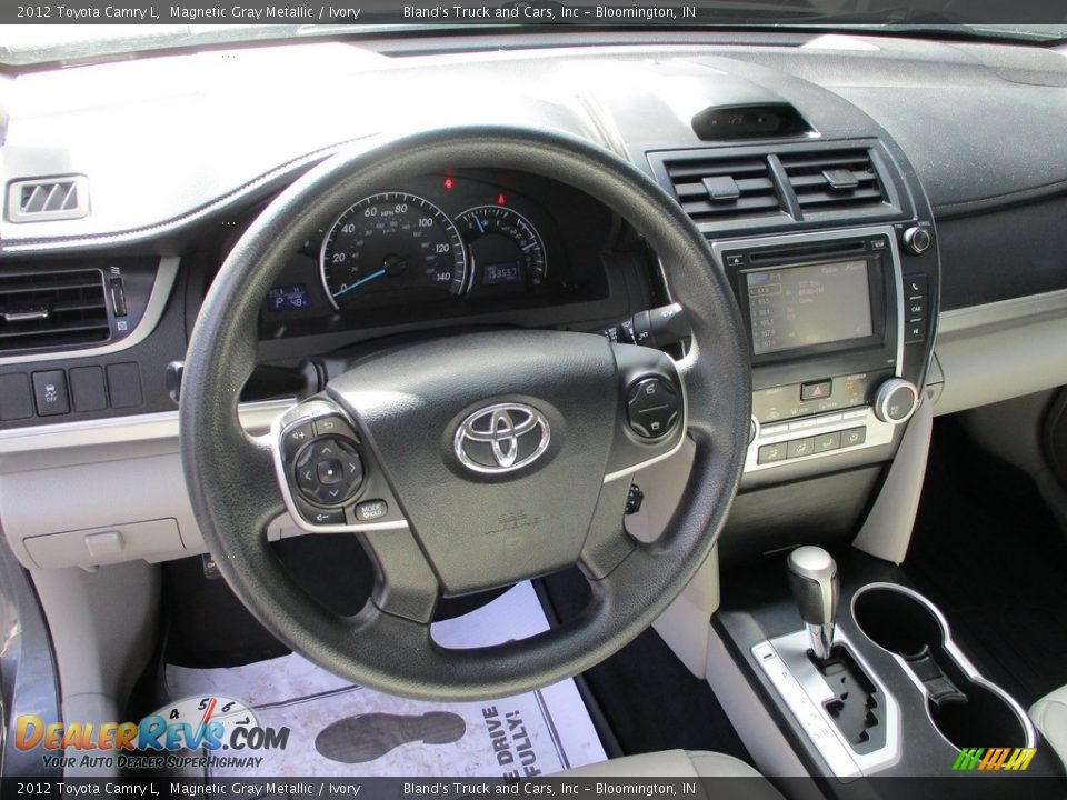 2012 Toyota Camry L Magnetic Gray Metallic / Ivory Photo #8