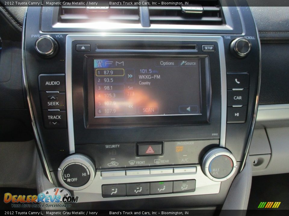 2012 Toyota Camry L Magnetic Gray Metallic / Ivory Photo #15