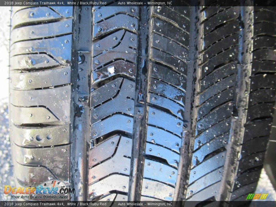 2018 Jeep Compass Trailhawk 4x4 White / Black/Ruby Red Photo #9