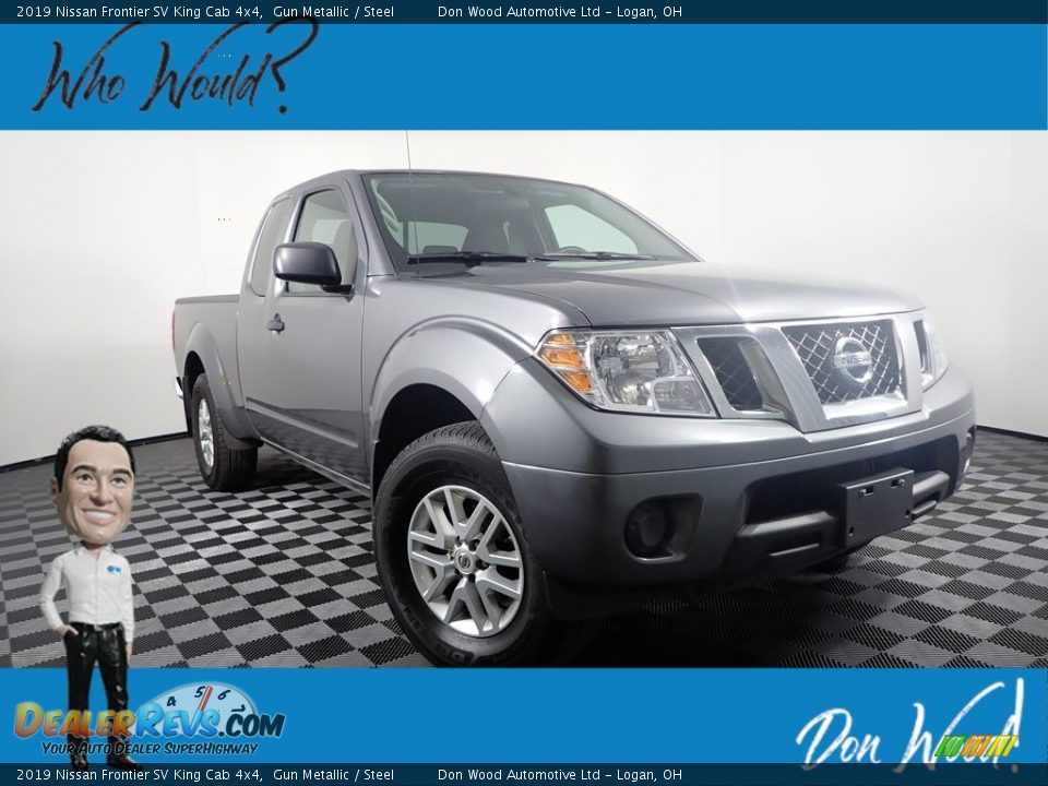 2019 Nissan Frontier SV King Cab 4x4 Gun Metallic / Steel Photo #1