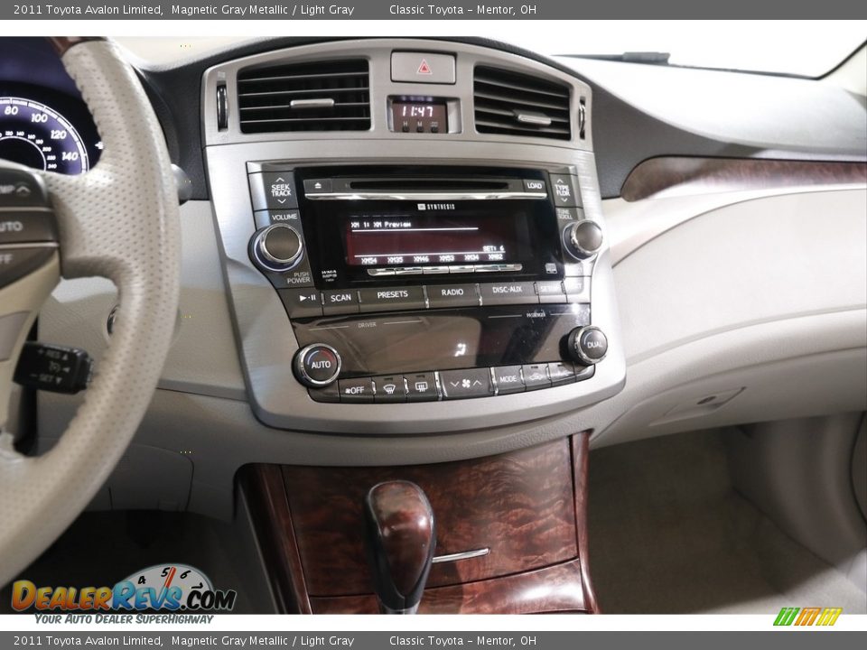 2011 Toyota Avalon Limited Magnetic Gray Metallic / Light Gray Photo #9