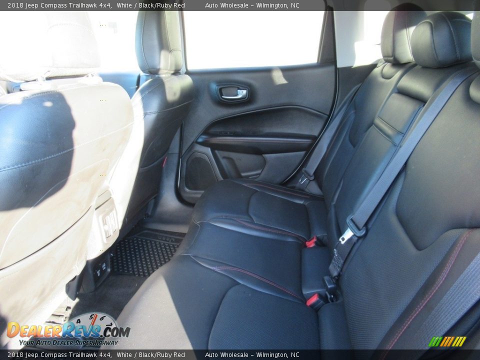 2018 Jeep Compass Trailhawk 4x4 White / Black/Ruby Red Photo #12