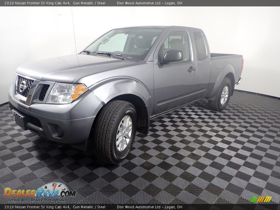 2019 Nissan Frontier SV King Cab 4x4 Gun Metallic / Steel Photo #7