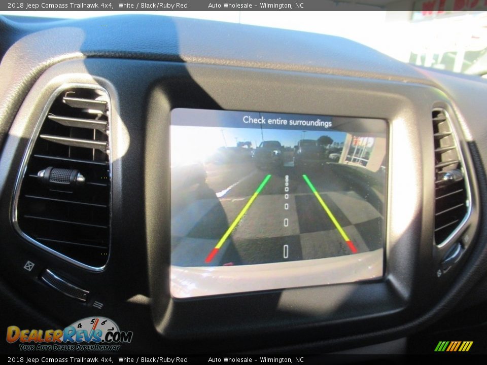 2018 Jeep Compass Trailhawk 4x4 White / Black/Ruby Red Photo #18