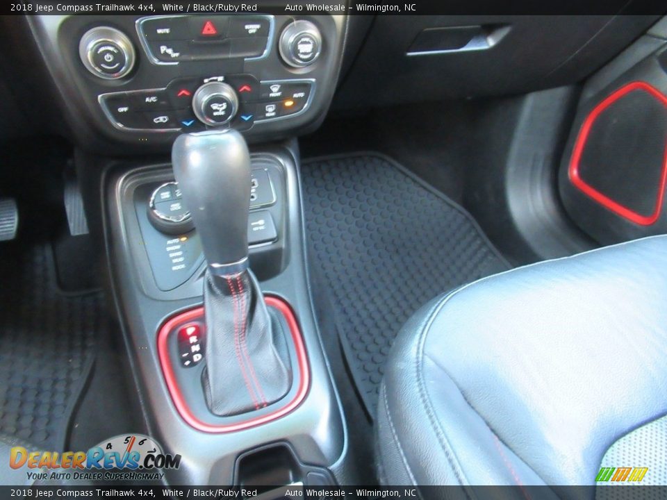 2018 Jeep Compass Trailhawk 4x4 White / Black/Ruby Red Photo #19