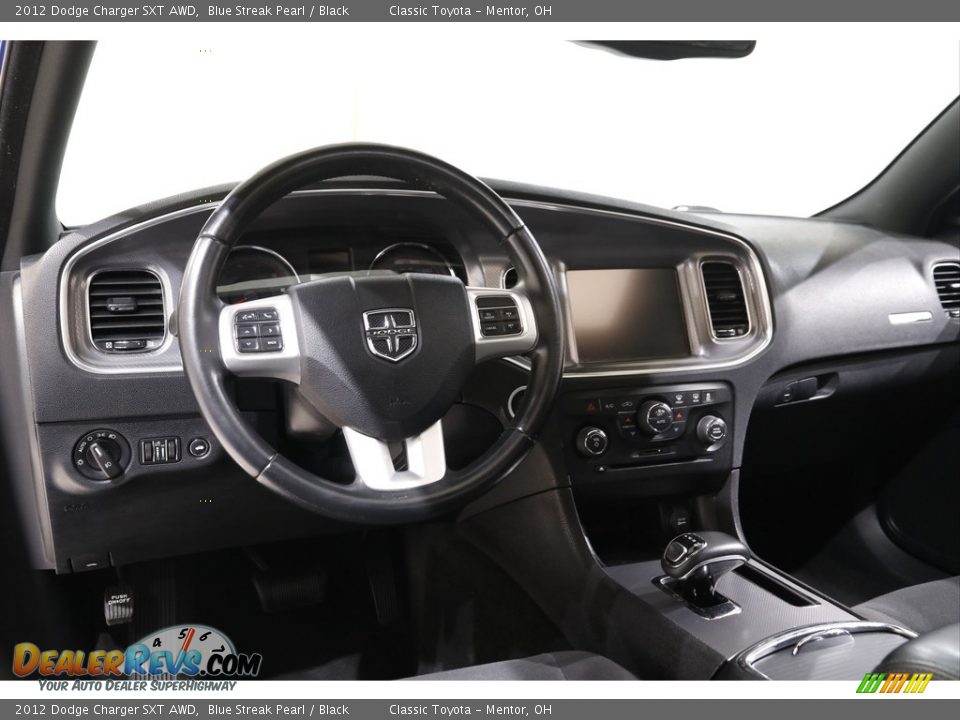 2012 Dodge Charger SXT AWD Blue Streak Pearl / Black Photo #6