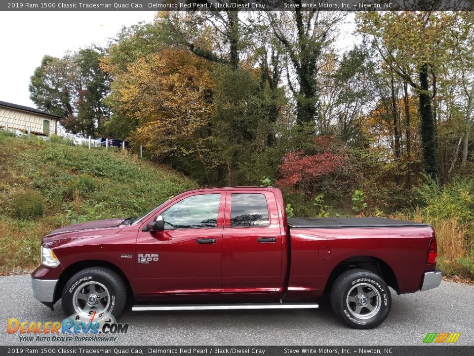 2019 Ram 1500 Classic Tradesman Quad Cab Delmonico Red Pearl / Black/Diesel Gray Photo #1