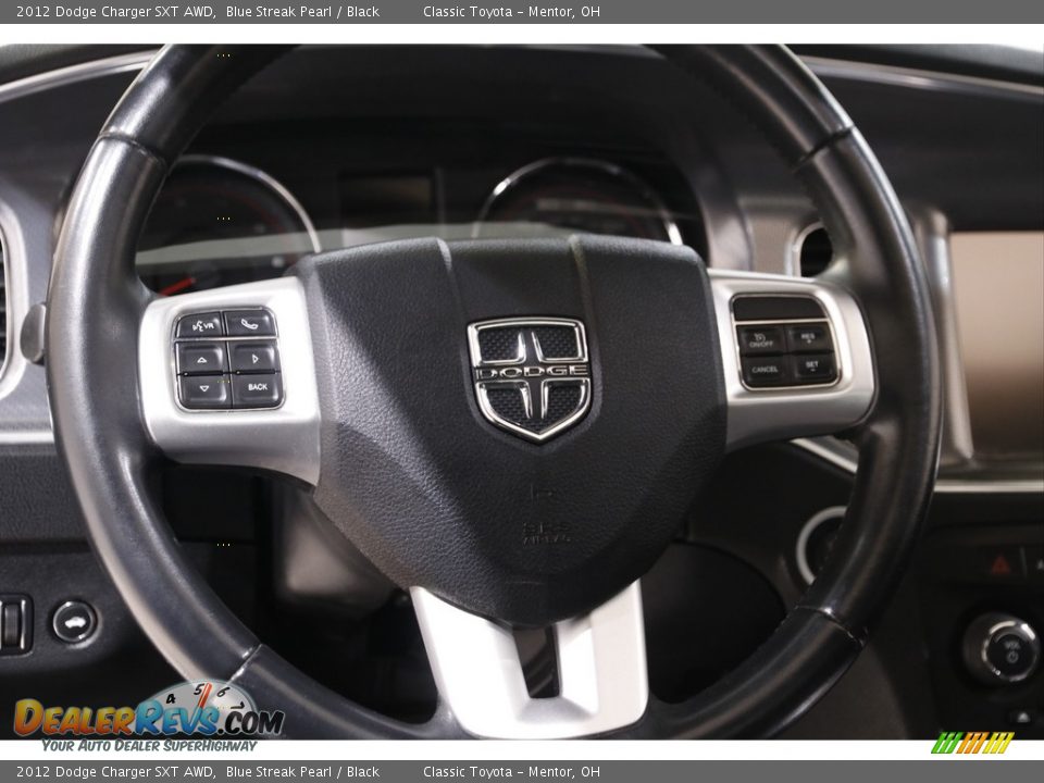 2012 Dodge Charger SXT AWD Blue Streak Pearl / Black Photo #7
