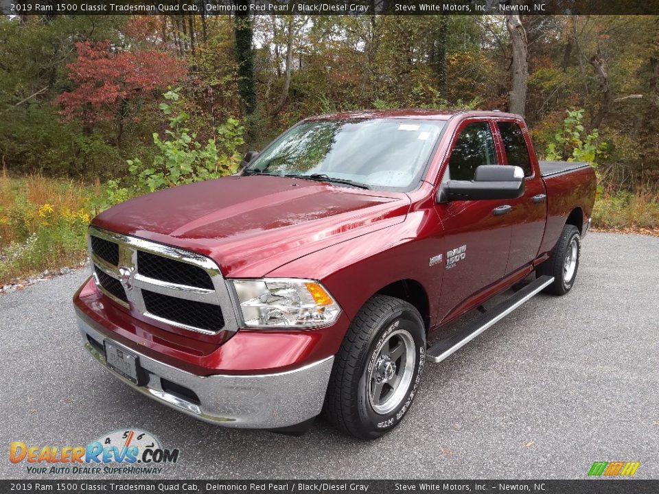 2019 Ram 1500 Classic Tradesman Quad Cab Delmonico Red Pearl / Black/Diesel Gray Photo #2