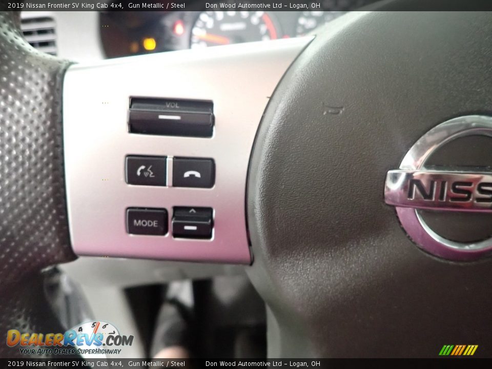 2019 Nissan Frontier SV King Cab 4x4 Gun Metallic / Steel Photo #18
