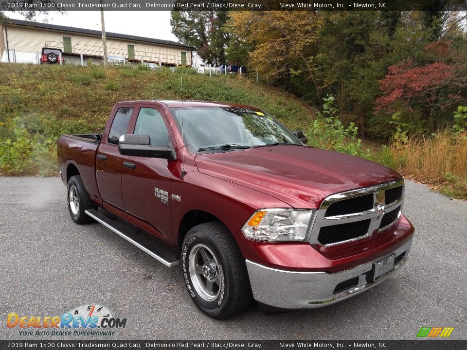 2019 Ram 1500 Classic Tradesman Quad Cab Delmonico Red Pearl / Black/Diesel Gray Photo #4