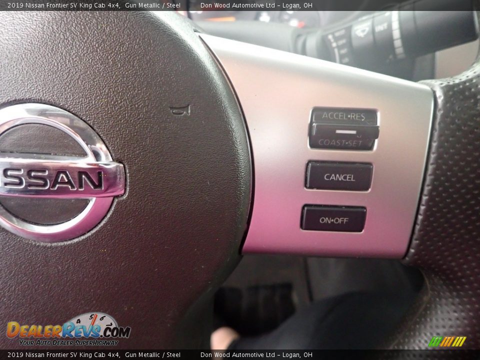 2019 Nissan Frontier SV King Cab 4x4 Gun Metallic / Steel Photo #19
