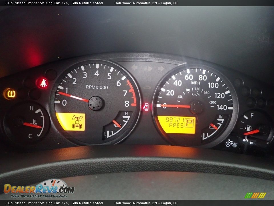 2019 Nissan Frontier SV King Cab 4x4 Gun Metallic / Steel Photo #20