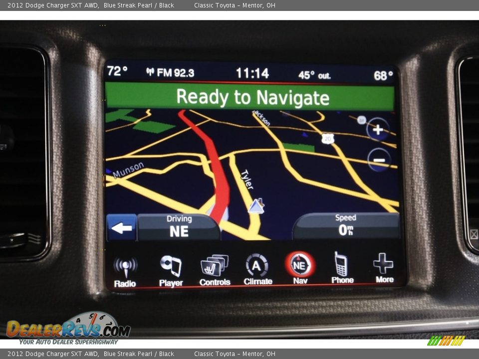 2012 Dodge Charger SXT AWD Blue Streak Pearl / Black Photo #13