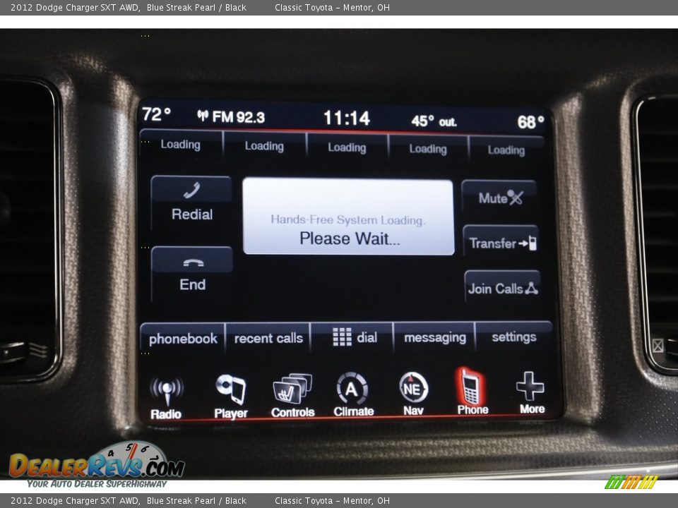 2012 Dodge Charger SXT AWD Blue Streak Pearl / Black Photo #14