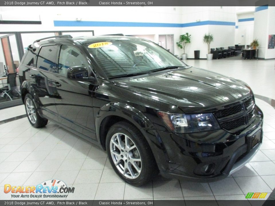 Pitch Black 2018 Dodge Journey GT AWD Photo #3