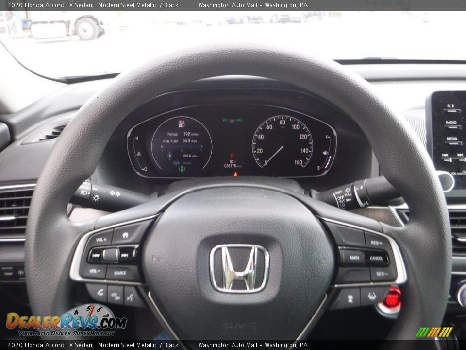 2020 Honda Accord LX Sedan Modern Steel Metallic / Black Photo #19