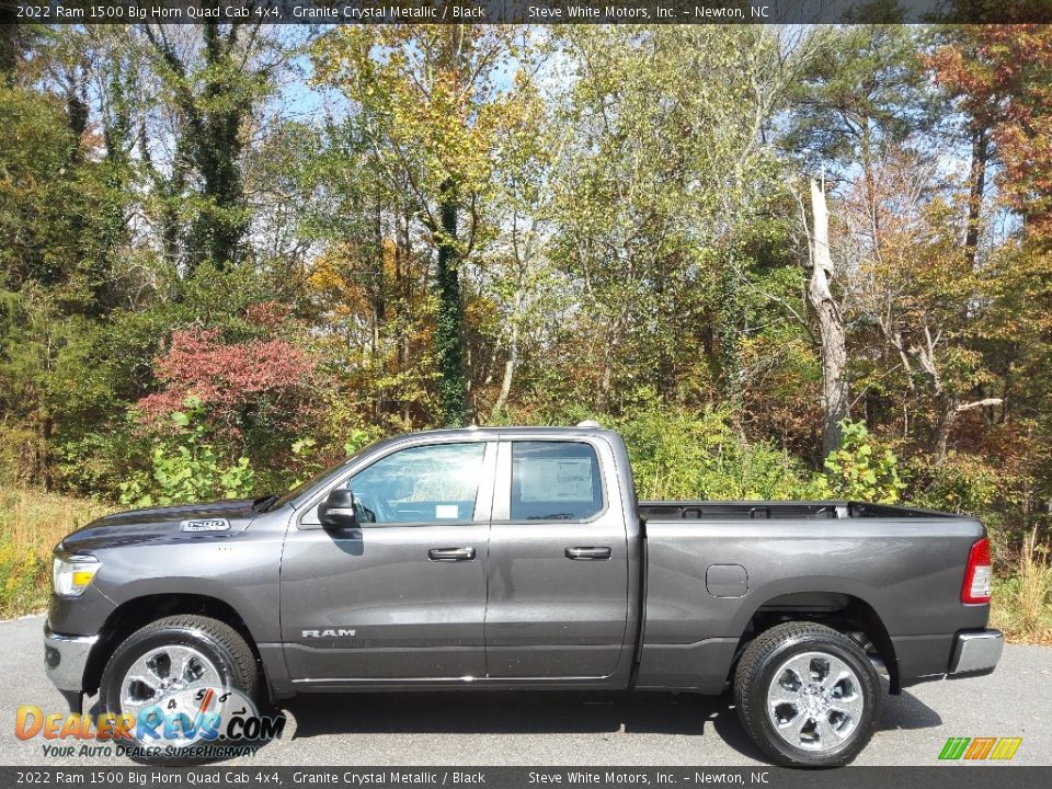 2022 Ram 1500 Big Horn Quad Cab 4x4 Granite Crystal Metallic / Black Photo #1