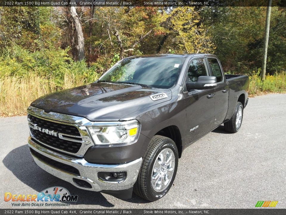 2022 Ram 1500 Big Horn Quad Cab 4x4 Granite Crystal Metallic / Black Photo #2