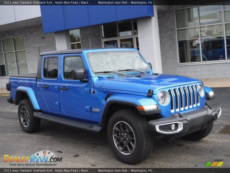 2021 Jeep Gladiator Overland 4x4 Hydro Blue Pearl / Black Photo #1