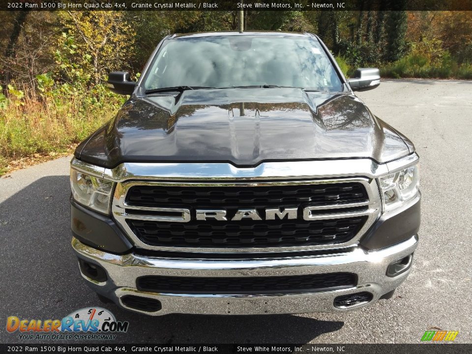 2022 Ram 1500 Big Horn Quad Cab 4x4 Granite Crystal Metallic / Black Photo #3