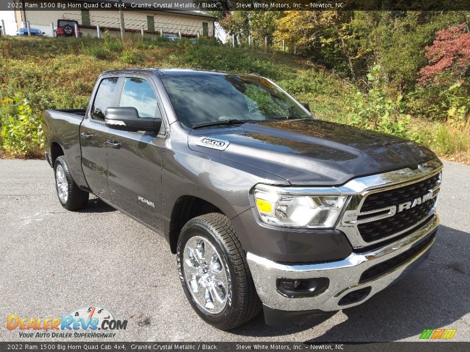 2022 Ram 1500 Big Horn Quad Cab 4x4 Granite Crystal Metallic / Black Photo #4