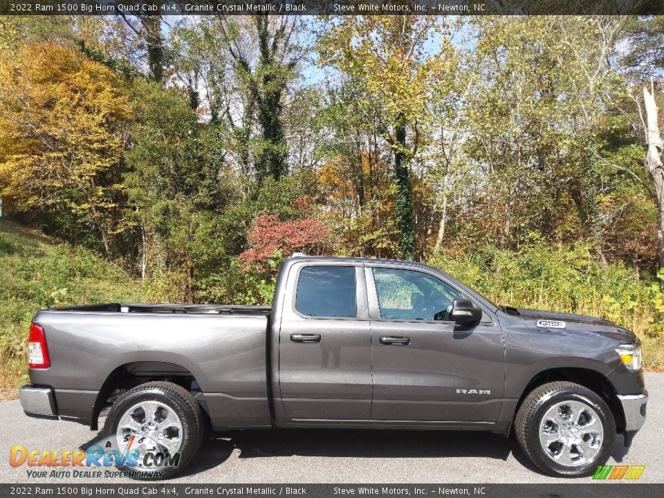 2022 Ram 1500 Big Horn Quad Cab 4x4 Granite Crystal Metallic / Black Photo #5