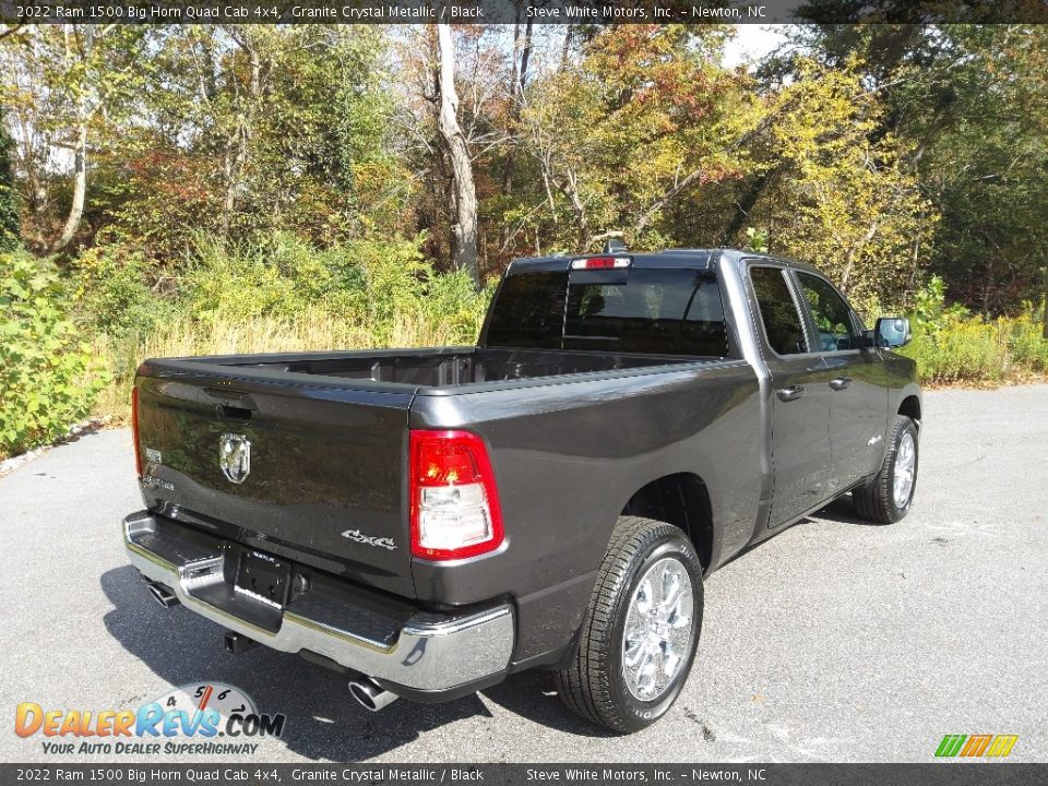 2022 Ram 1500 Big Horn Quad Cab 4x4 Granite Crystal Metallic / Black Photo #6