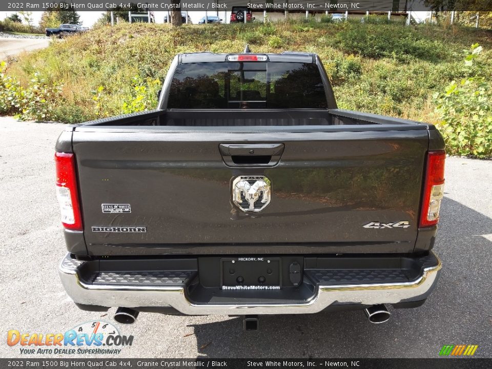 2022 Ram 1500 Big Horn Quad Cab 4x4 Granite Crystal Metallic / Black Photo #7