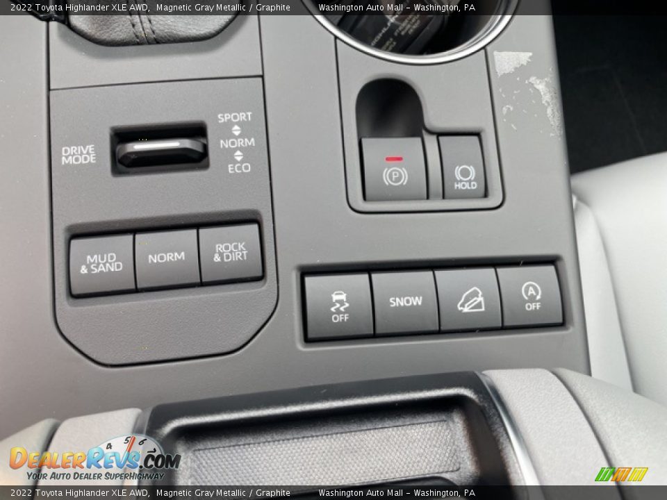 Controls of 2022 Toyota Highlander XLE AWD Photo #20