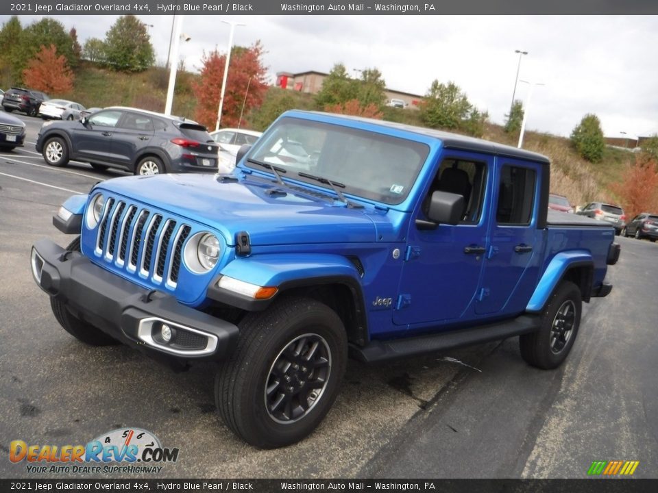 2021 Jeep Gladiator Overland 4x4 Hydro Blue Pearl / Black Photo #7