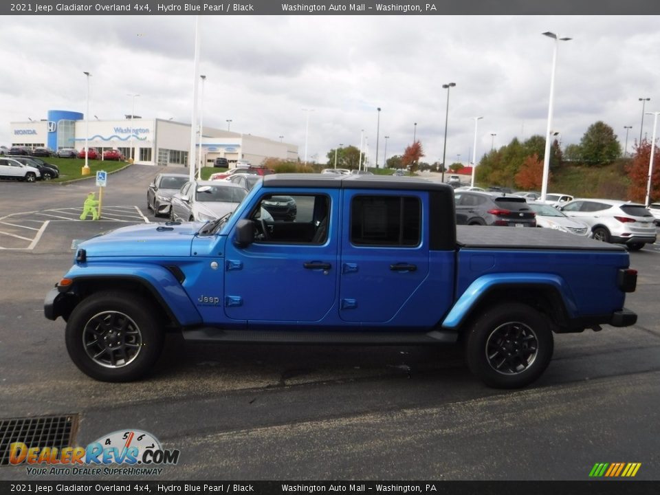 2021 Jeep Gladiator Overland 4x4 Hydro Blue Pearl / Black Photo #8
