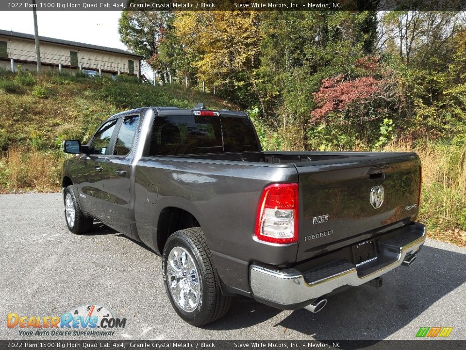 2022 Ram 1500 Big Horn Quad Cab 4x4 Granite Crystal Metallic / Black Photo #9