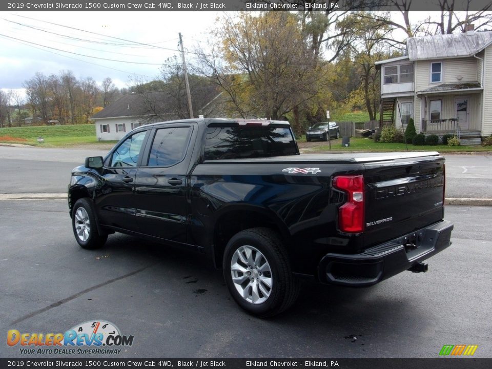 2019 Chevrolet Silverado 1500 Custom Crew Cab 4WD Black / Jet Black Photo #5