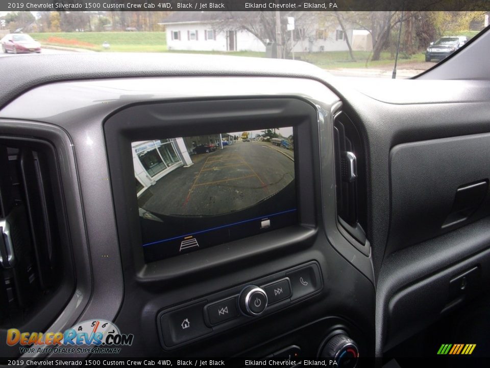 2019 Chevrolet Silverado 1500 Custom Crew Cab 4WD Black / Jet Black Photo #28