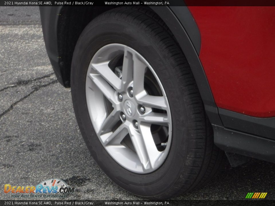 2021 Hyundai Kona SE AWD Pulse Red / Black/Gray Photo #3