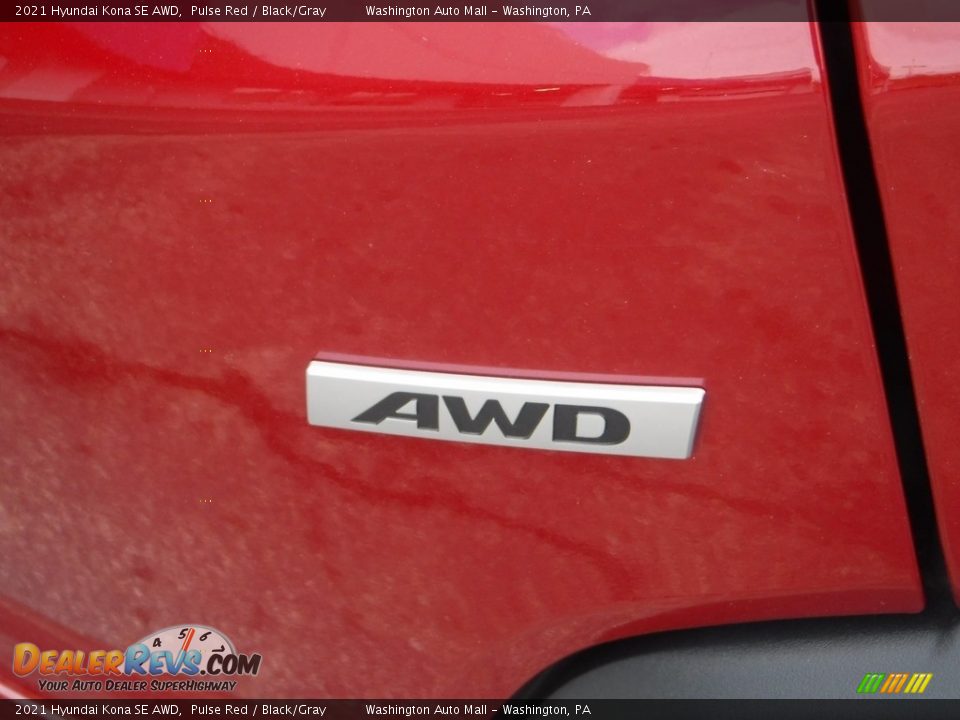2021 Hyundai Kona SE AWD Pulse Red / Black/Gray Photo #8