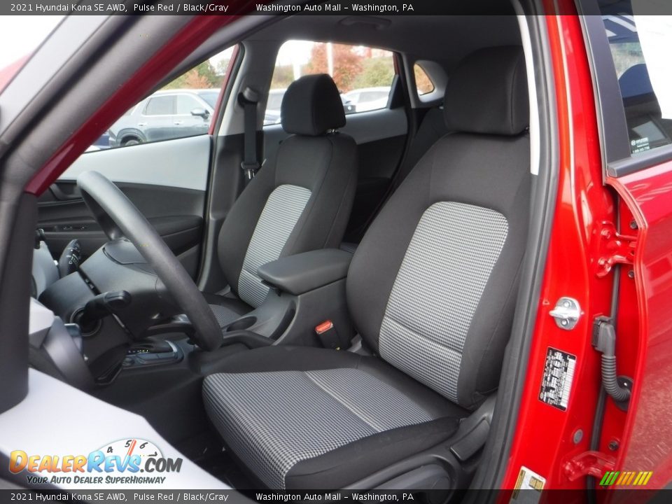 2021 Hyundai Kona SE AWD Pulse Red / Black/Gray Photo #10