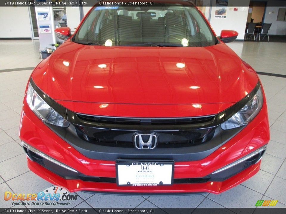 2019 Honda Civic LX Sedan Rallye Red / Black Photo #2