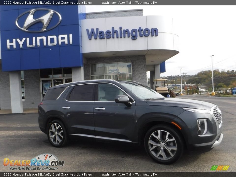 2020 Hyundai Palisade SEL AWD Steel Graphite / Light Beige Photo #2