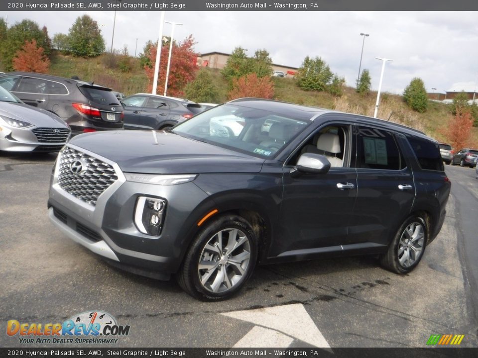 2020 Hyundai Palisade SEL AWD Steel Graphite / Light Beige Photo #5