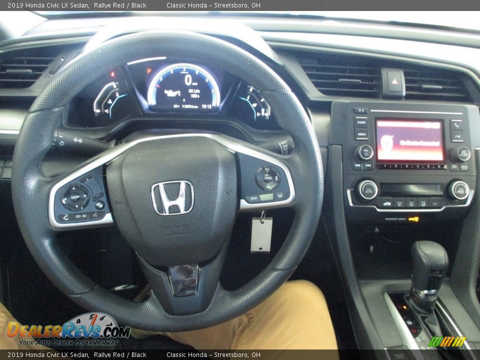 2019 Honda Civic LX Sedan Rallye Red / Black Photo #29