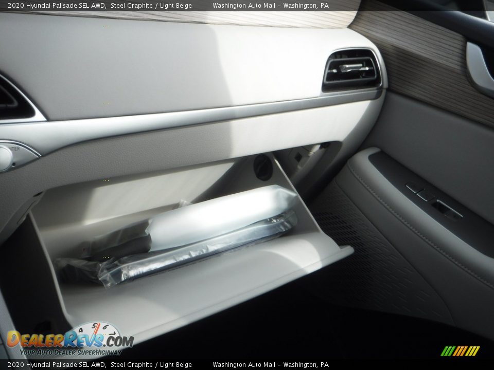 2020 Hyundai Palisade SEL AWD Steel Graphite / Light Beige Photo #28