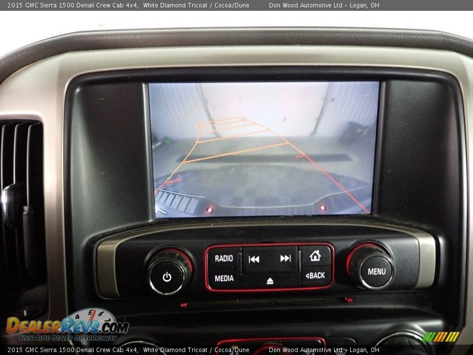 2015 GMC Sierra 1500 Denali Crew Cab 4x4 White Diamond Tricoat / Cocoa/Dune Photo #3