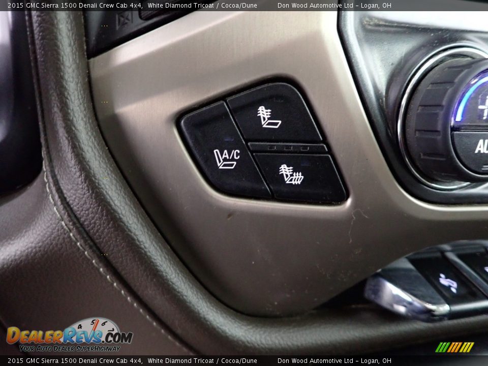 2015 GMC Sierra 1500 Denali Crew Cab 4x4 White Diamond Tricoat / Cocoa/Dune Photo #4
