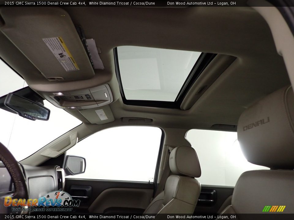2015 GMC Sierra 1500 Denali Crew Cab 4x4 White Diamond Tricoat / Cocoa/Dune Photo #6