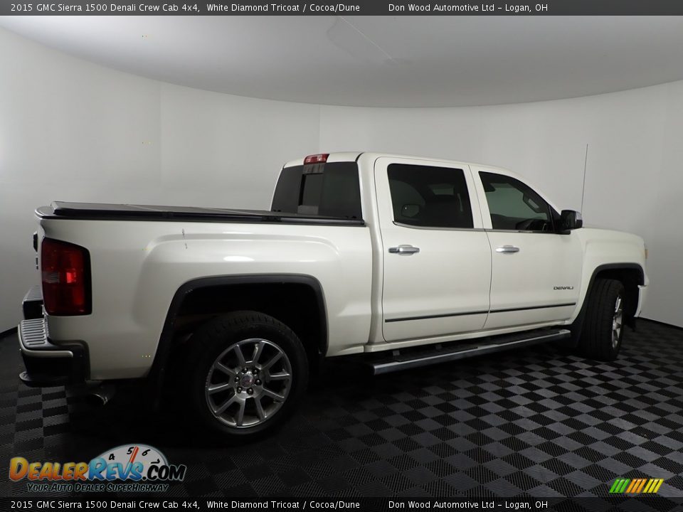 2015 GMC Sierra 1500 Denali Crew Cab 4x4 White Diamond Tricoat / Cocoa/Dune Photo #16