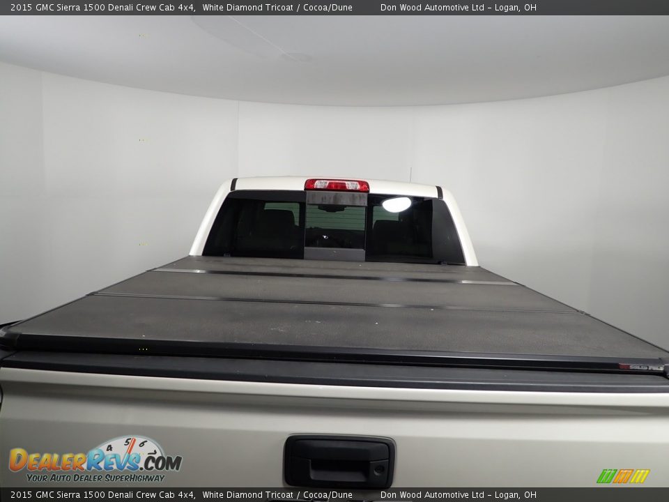 2015 GMC Sierra 1500 Denali Crew Cab 4x4 White Diamond Tricoat / Cocoa/Dune Photo #19